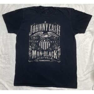 Johnny Cash Man In Black Nashville Tennessee T-Shirt Mens Large Band Graphic Tee